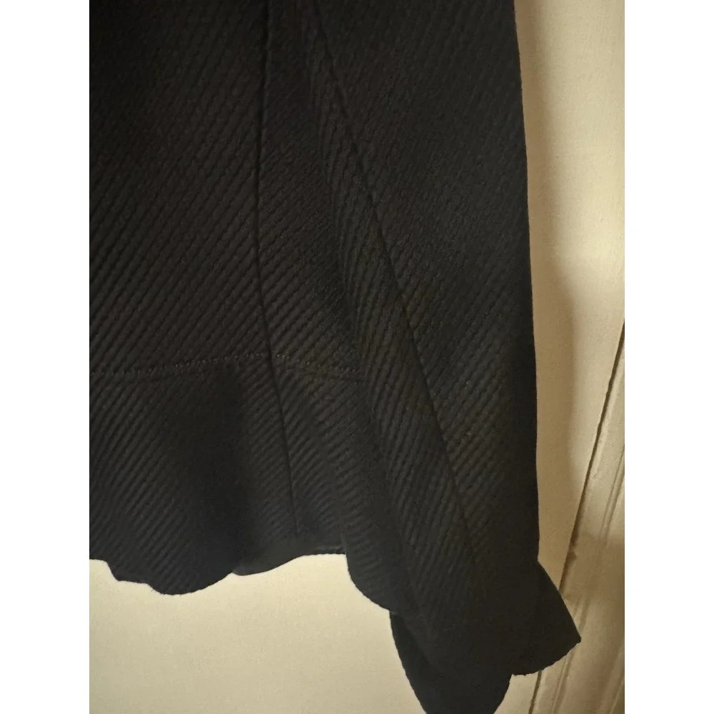 Talbots‎ Black Textured Collarless Blazer Women's Size 10